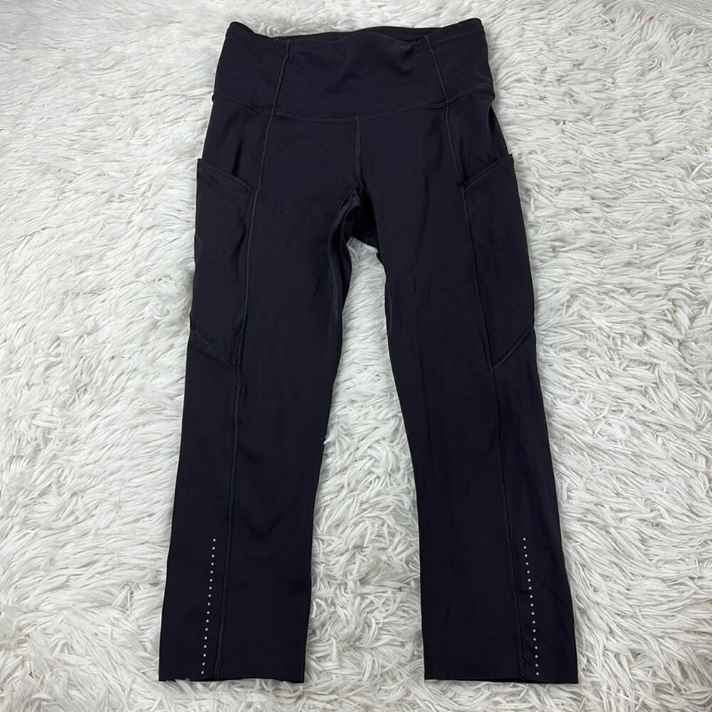 Lululemon Fast and Free Crop II 19" *Nulux Plum Shadow